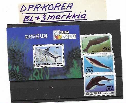 DPR-KOREA BL**+3 MERKKIÄ