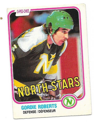 1981-82 OPC #167 Gordie Roberts Minnesota North Stars