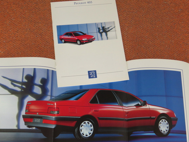 1993 Peugeot 405 esite - KUIN UUSI - suom