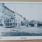 Helsinki, Kauppatori, raitiovaunuja, auto, väkeä, ei p. - pikkukuva 1