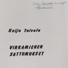 Keijo Toivola : Virkamiehen sattumukset (signeerattu, tek... - pikkukuva 2