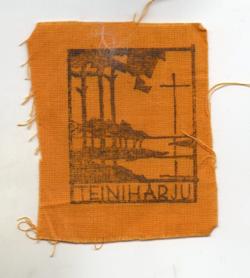 Teiniharju:  matkailu / hihamerkki  (kangasta)
