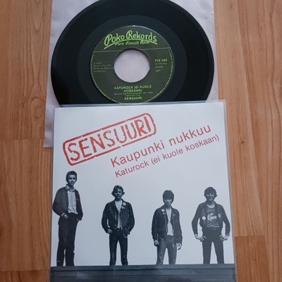 Sensuuri – Kaupunki Nukkuu 7" orig 1979 Punk uusi mint!!!!