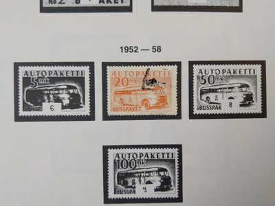 1952/58 Autopakettimerkki 20 mk Suomi postimerkki