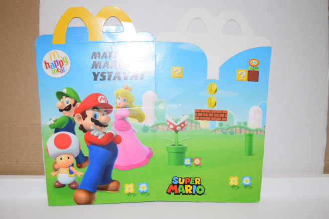 Mcdonalds's Happy meal laatikko Super Mario Bros