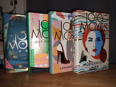 Jojo Moyes - 4 kirjaa - Kovakannet - 1.p.