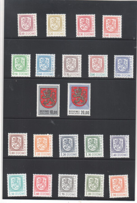 Postin leijonamerkkien pakkaus. (postin hinta ollut  50 mk.)