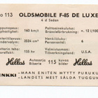 Purkkakuva Hellas Autosarja n:o 113 OLDSMOBILE F-85 DE LUXE - pikkukuva 2