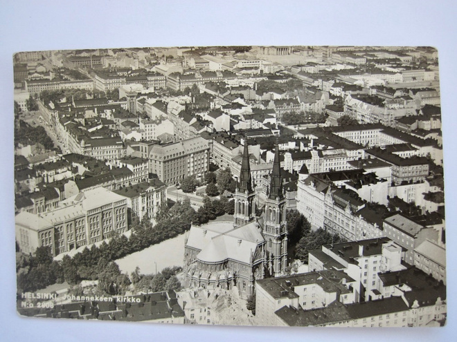 VANHA Postikortti Helsinki 1930-l Kulk. 1956 Karhumäki