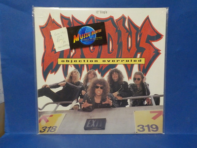 EXODUS - OBJECTION OVERRULED EX+/M- GER -90 12" MAXI LP
