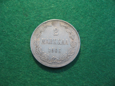2 markkaa 1906 - hopeaa
