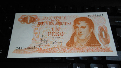 Argentiina 1 Peso 1970 P287 UNC