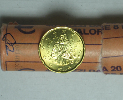 2002 San Marino 20 centti  UNC laatu