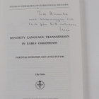 Ulla Siren : Minority Language Transmission in Early Chil... - pikkukuva 3