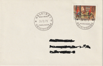 1979 Joulu-merkin FDC-kirje