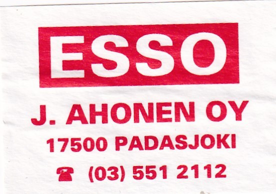 Padasjoki, ESSO J. Ahonen Oy     3/7