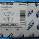 CHRYCLER Sebring2.7L 2006 Jarrupalat eteen - pikkukuva 3