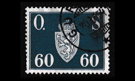 Norja 66 o Virkamerkki 60 öre (1951)