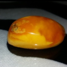 Vintage Iso Baltic Amber EGG YOLK meripihka rintakoru solki - pikkukuva 1