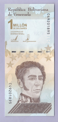 Venezuela 1 Millon (1000000) Bolivares v.2020 UNC P-114b
