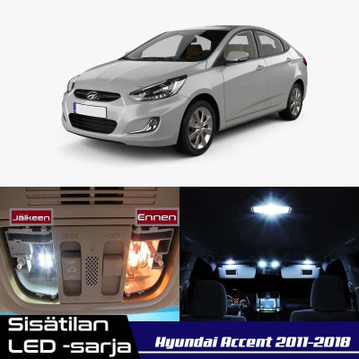 Hyundai Accent (RB) Sisätilan LED-sarja 6-osainen