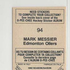 Mark Messier 82-83 OPC Sticker #94 - pikkukuva 2