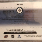 Ville Heinola 2019-20 Ultimate Rookie Accents Auto /65 - pikkukuva 2
