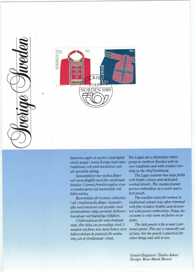 1989 Pohjolamerkit ensipäiväkorteilla