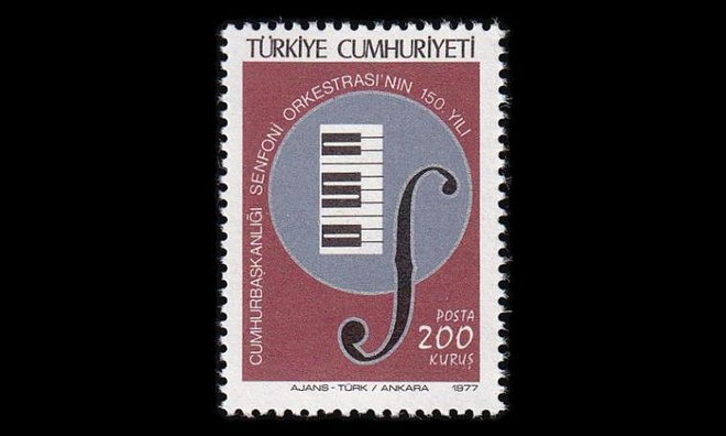 Turkki 2412 ** Valtion sinfoniaorkesteri 150v (1977)