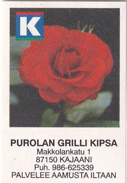 Kajaani. Purolan Grilli Kipsa . Kesko Oy  .s42