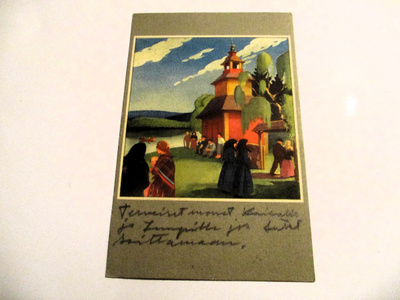 Wendelin Hy 533 R4 -1941 Kouluaitta harmaa tausta