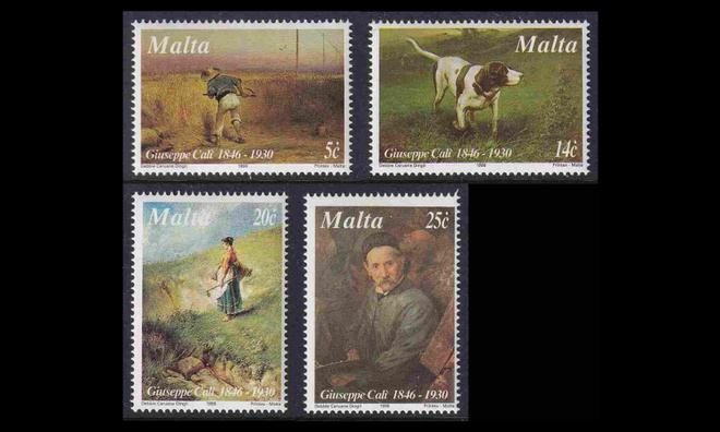 Malta 993-6 ** Taidemaalari Giuseppe Calì (1996)