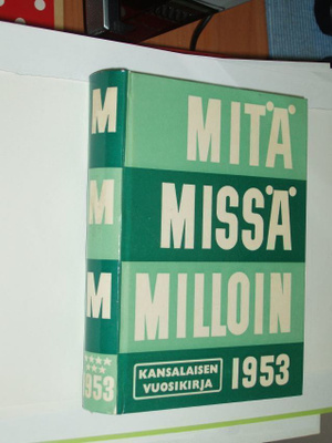Kirja - Mitä Missä Milloin 1953