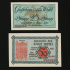Saksa Notgeld 25, 50 Pfg, Wesel 1920 - pikkukuva 1