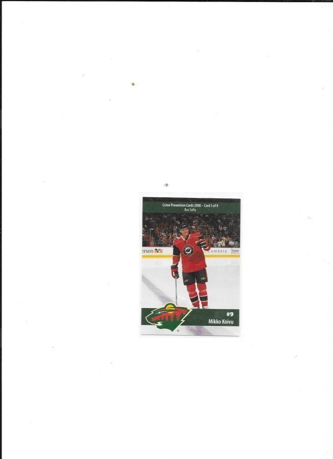 2008-09 Minnesota Wild TeamIssue #5 Mikko Koivu TPS