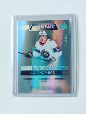 Lassi Thomson 21-22 Credentials Debut Ticket Access /999