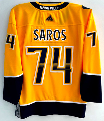 NHL Predators JUUSE SAROS #74 Team Color AUTHENTIC Paita