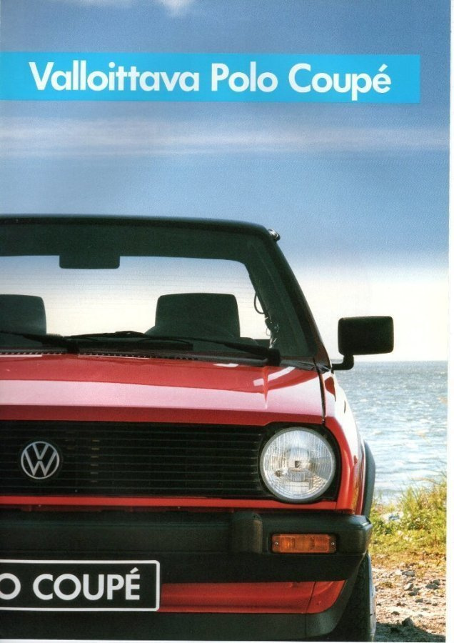 VW Polo Coupe -esite, 1989