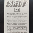 1987 Panini Ski #141 Marjo Matikainen - pikkukuva 2