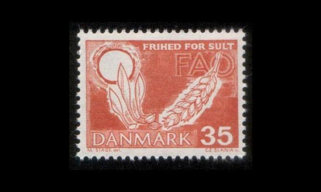 Tanska 409x ** Nälkä pois x-paperi (1963)