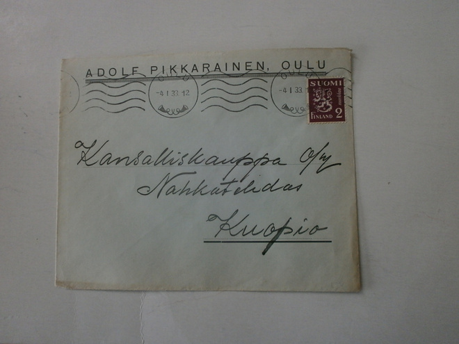Oulu, Adolf Pikkarainen 4.1.1933