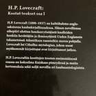H. P. LOVECRAFT: KOOTUT TEOKSET 1-6 - pikkukuva 3