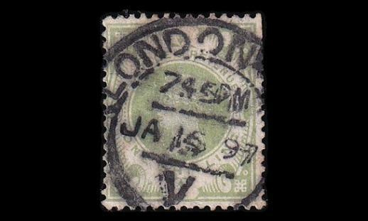 Iso-Britannia 97 o Victoria 1 Sh London 15.1.97 (1887)