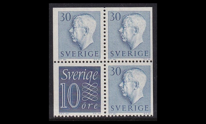 Ruotsi 427HB7 ** Gustaf vihkolehti (1957)