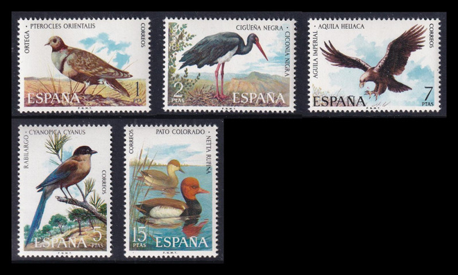 Espanja 2029-33 ** Iberian lintuja (1973)