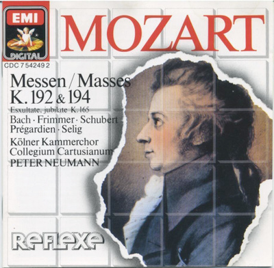 MOZART: Messut KV 192 & KV 194 + KV 165 – EMI CD 1991