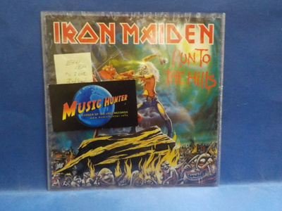 IRON MAIDEN - RUN TO THE HILLS EX+/EX+ EU 2002 RED VINYL 7"