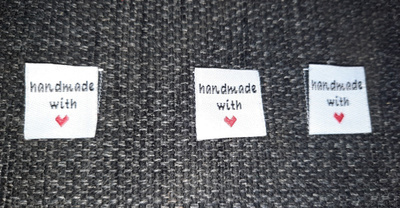 Handmade with <3 kangasmerkki