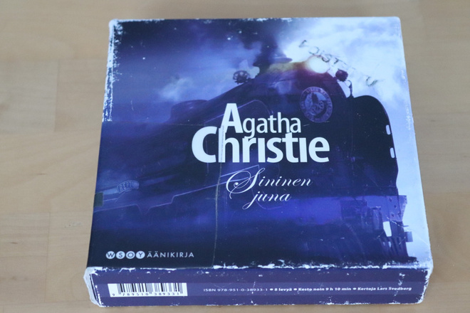 8CD äänikirja Agatha Christie Sininen juna