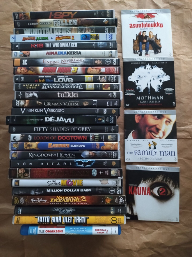 30 JULKAISUA: 1 BLU-RAY JA 29 DVD:TÄ